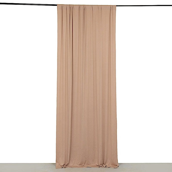 5 ft x 10 ft 4-Way Stretch Spandex Divider Backdrop Curtain CUR_PANSPX_5X10_NUDE