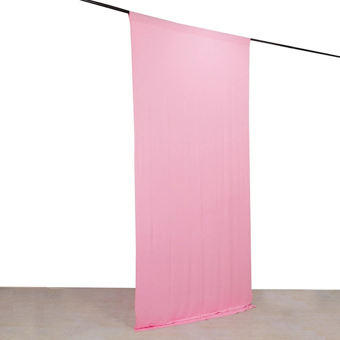 5 ft x 10 ft 4-Way Stretch Spandex Divider Backdrop Curtain CUR_PANSPX_5X10_PINK