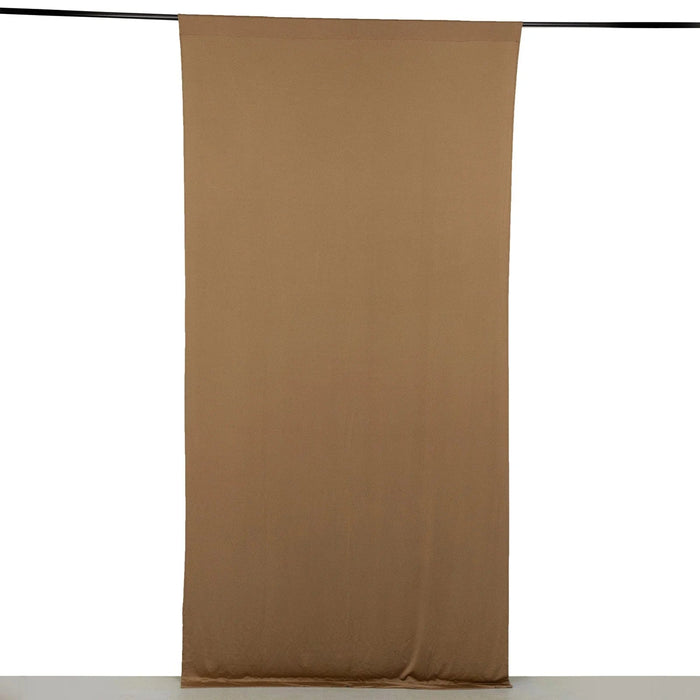 5 ft x 10 ft 4-Way Stretch Spandex Divider Backdrop Curtain CUR_PANSPX_5X10_TAUP