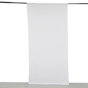 5 ft x 10 ft 4-Way Stretch Spandex Divider Backdrop Curtain CUR_PANSPX_5X10_WHT