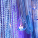 5 ft x 10 ft Acrylic Crystal Beaded Curtain with Polyester Rod Pocket - Clear CUR_F02_5X10FT_CLR
