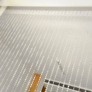 5 ft x 10 ft Acrylic Crystal Beaded Curtain with Polyester Rod Pocket - Clear CUR_F02_5X10FT_CLR