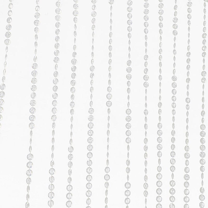 5 ft x 10 ft Acrylic Crystal Beaded Curtain with Polyester Rod Pocket - Clear CUR_F02_5X10FT_CLR