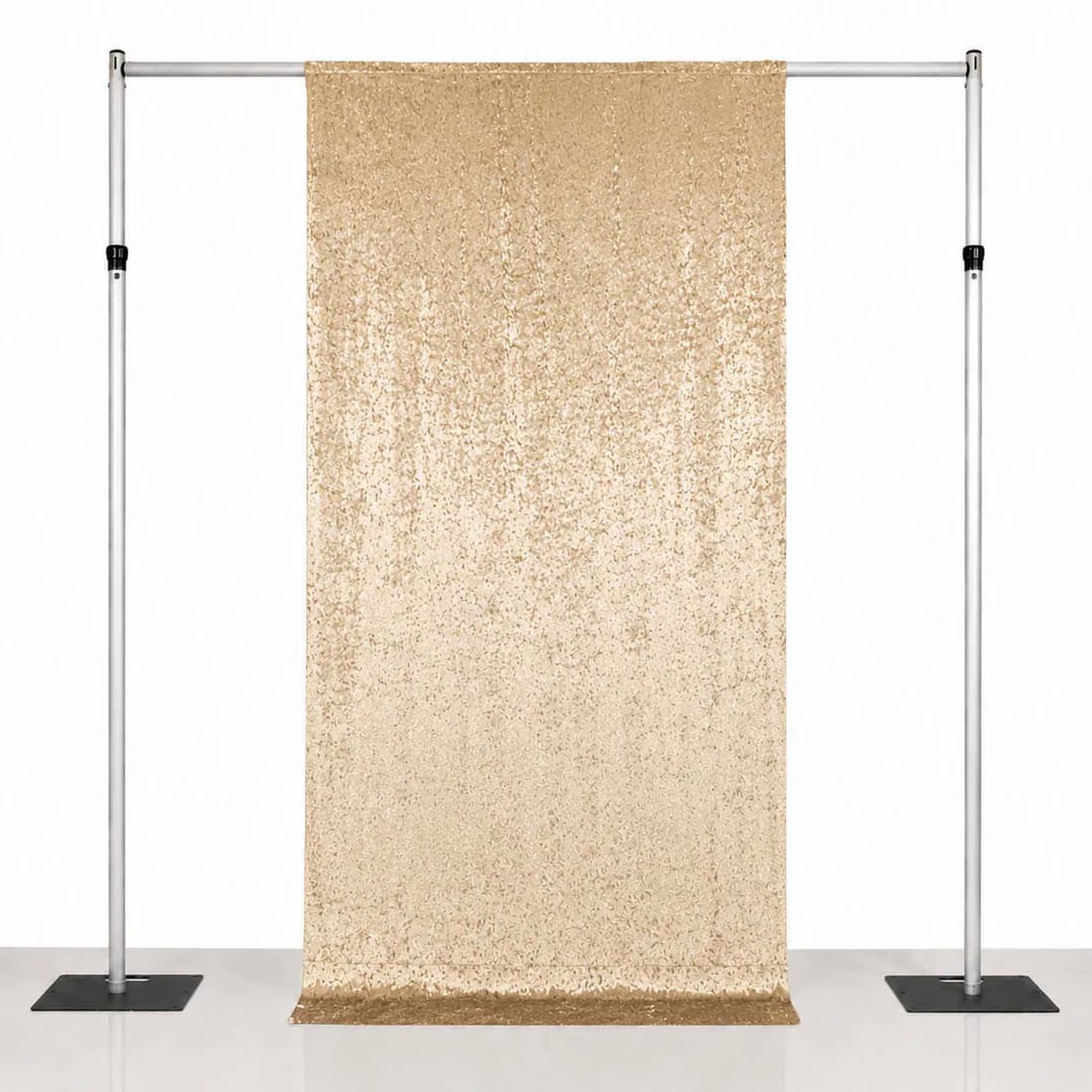 5 ft x 10 ft Crushed Velvet Backdrop Curtain 70% Blackout with Rod Pocket