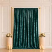 5 ft x 10 ft Crushed Velvet Backdrop Curtain 70% Blackout with Rod Pocket