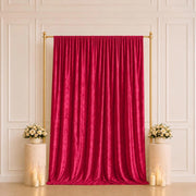 5 ft x 10 ft Crushed Velvet Backdrop Curtain 70% Blackout with Rod Pocket