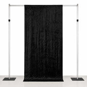 5 ft x 10 ft Crushed Velvet Backdrop Curtain 70% Blackout with Rod Pocket