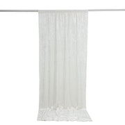 5 ft x 10 ft Crushed Velvet Backdrop Curtain 70% Blackout with Rod Pocket