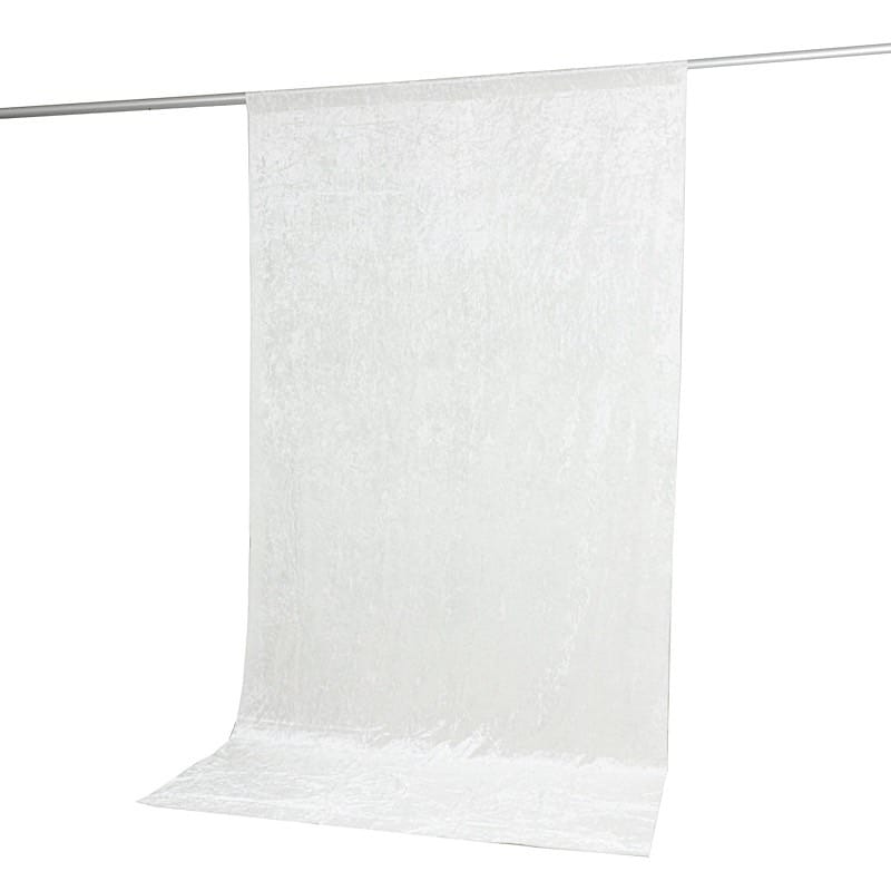 5 ft x 10 ft Crushed Velvet Backdrop Curtain 70% Blackout with Rod Pocket