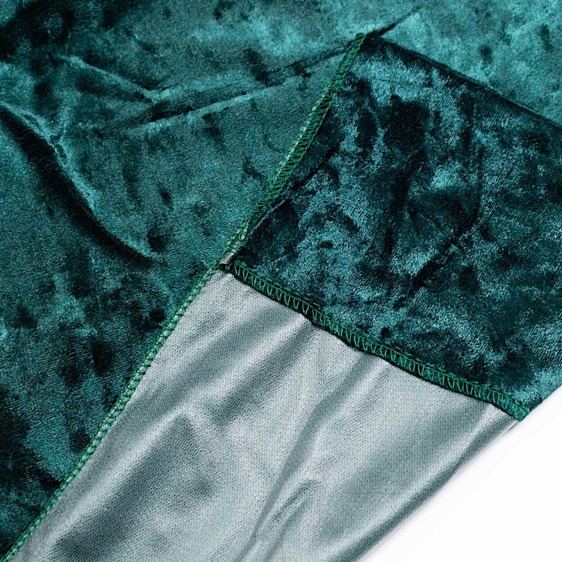 5 ft x 10 ft Crushed Velvet Backdrop Curtain 70% Blackout with Rod Pocket