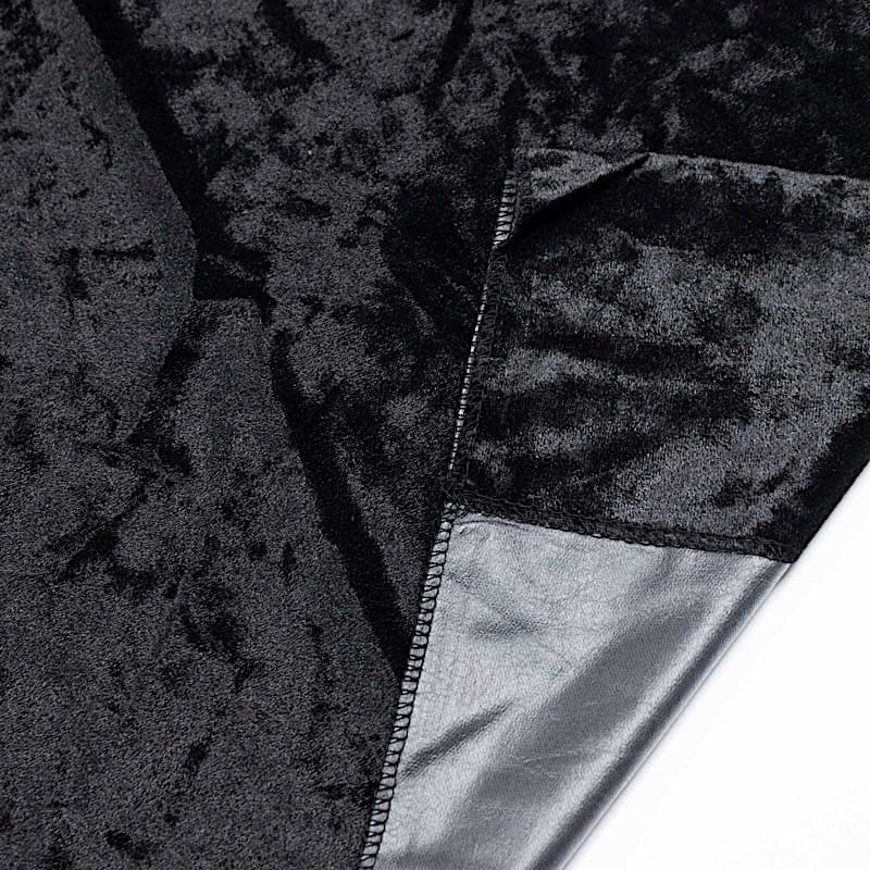 5 ft x 10 ft Crushed Velvet Backdrop Curtain 70% Blackout with Rod Pocket