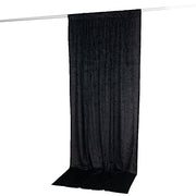 5 ft x 10 ft Crushed Velvet Backdrop Curtain 70% Blackout with Rod Pocket