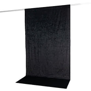 5 ft x 10 ft Crushed Velvet Backdrop Curtain 70% Blackout with Rod Pocket