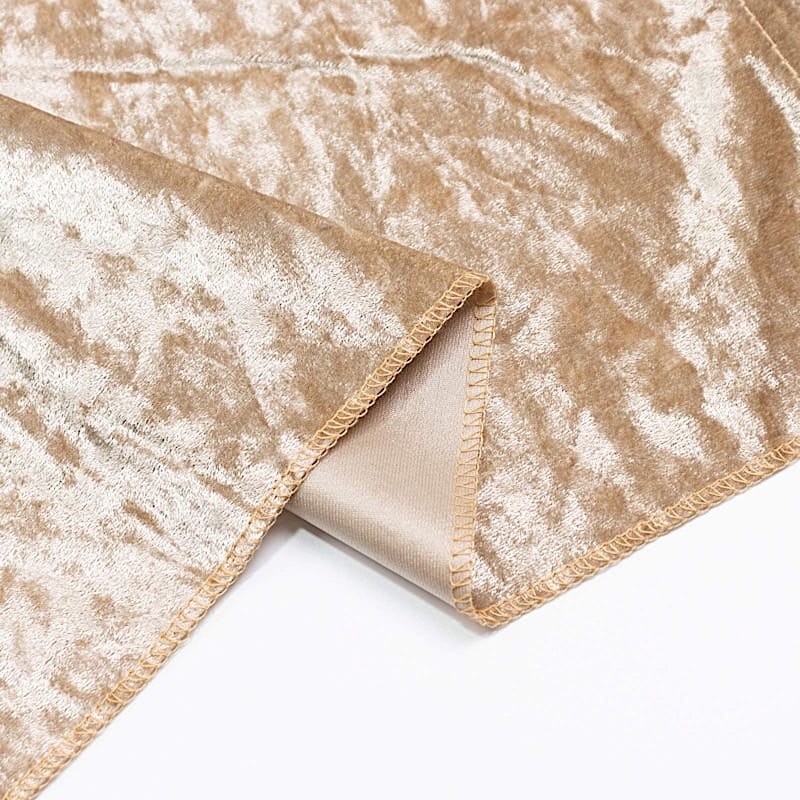 5 ft x 10 ft Crushed Velvet Backdrop Curtain 70% Blackout with Rod Pocket