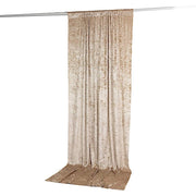 5 ft x 10 ft Crushed Velvet Backdrop Curtain 70% Blackout with Rod Pocket