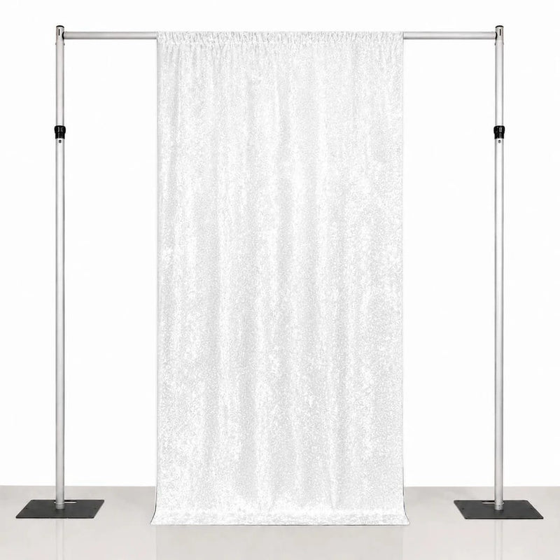 5 ft x 10 ft Crushed Velvet Backdrop Curtain 70% Blackout with Rod Pocket