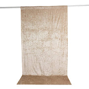 5 ft x 10 ft Crushed Velvet Backdrop Curtain 70% Blackout with Rod Pocket BKDP_VEL_PRM_5X10_081