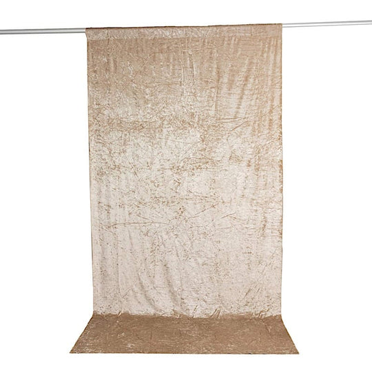 5 ft x 10 ft Crushed Velvet Backdrop Curtain 70% Blackout with Rod Pocket BKDP_VEL_PRM_5X10_081