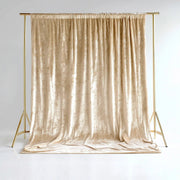 5 ft x 10 ft Crushed Velvet Backdrop Curtain with Rod Pocket