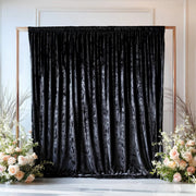 5 ft x 10 ft Crushed Velvet Backdrop Curtain with Rod Pocket