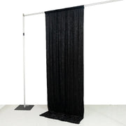 5 ft x 10 ft Crushed Velvet Backdrop Curtain with Rod Pocket