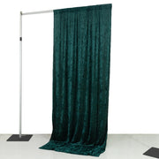 5 ft x 10 ft Crushed Velvet Backdrop Curtain with Rod Pocket