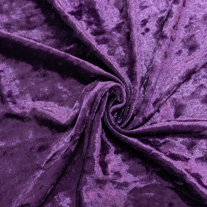 5 ft x 10 ft Crushed Velvet Backdrop Curtain with Rod Pocket