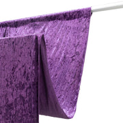 5 ft x 10 ft Crushed Velvet Backdrop Curtain with Rod Pocket