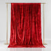 5 ft x 10 ft Crushed Velvet Backdrop Curtain with Rod Pocket