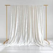 5 ft x 10 ft Crushed Velvet Backdrop Curtain with Rod Pocket