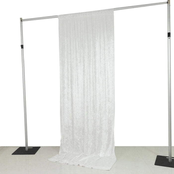 5 ft x 10 ft Crushed Velvet Backdrop Curtain with Rod Pocket
