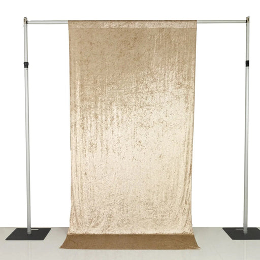 5 ft x 10 ft Crushed Velvet Backdrop Curtain with Rod Pocket BKDP_VEL_5X10_081