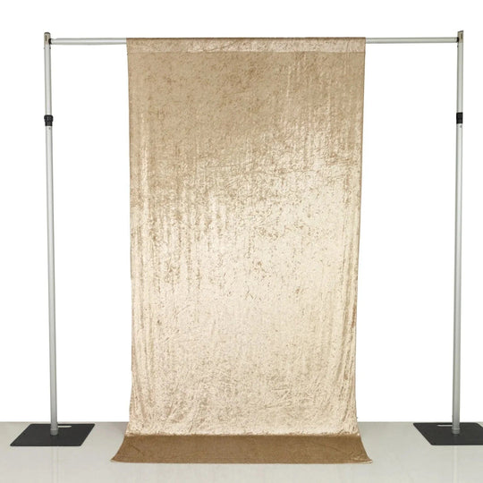 5 ft x 10 ft Crushed Velvet Backdrop Curtain with Rod Pocket BKDP_VEL_5X10_081