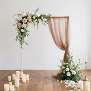 5 ft x 10 ft Wedding Arch Drape Backdrop Curtain Panel with Rod Pocket