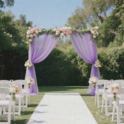 5 ft x 10 ft Wedding Arch Drape Backdrop Curtain Panel with Rod Pocket