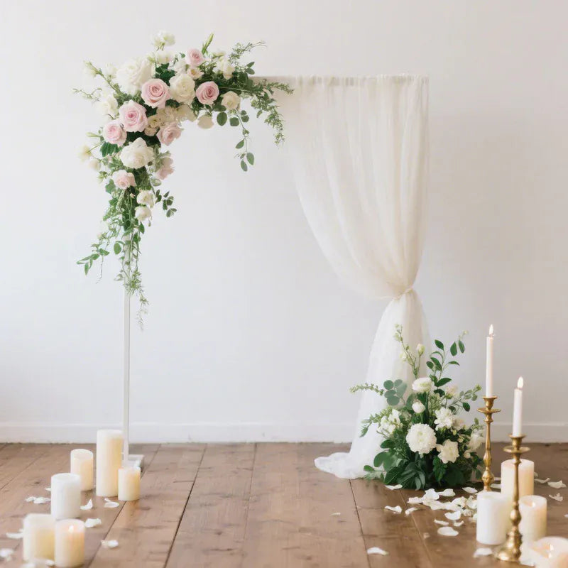 5 ft x 10 ft Wedding Arch Drape Backdrop Curtain Panel with Rod Pocket