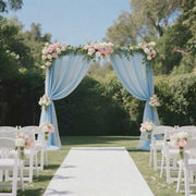 5 ft x 10 ft Wedding Arch Drape Backdrop Curtain Panel with Rod Pocket