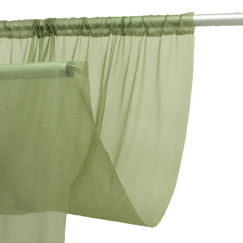 5 ft x 10 ft Wedding Arch Drape Backdrop Curtain Panel with Rod Pocket CUR_PANCHIF01_5x10_DSG