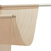 5 ft x 10 ft Wedding Arch Drape Backdrop Curtain Panel with Rod Pocket CUR_PANCHIF01_5x10_TAUP
