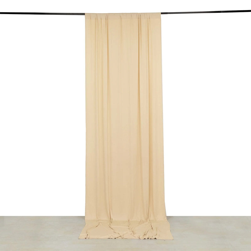 5 ft x 12 ft 4-Way Stretch Spandex Divider Backdrop Curtain