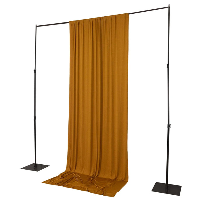 5 ft x 12 ft 4-Way Stretch Spandex Divider Backdrop Curtain CUR_PANSPX_5X12_GOLD