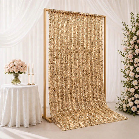 5 ft x 12 ft Big Payette Sequined Backdrop Curtain with Rod Pocket