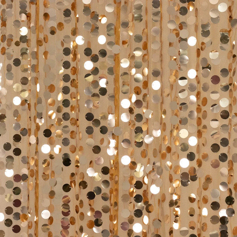 5 ft x 12 ft Big Payette Sequined Backdrop Curtain with Rod Pocket