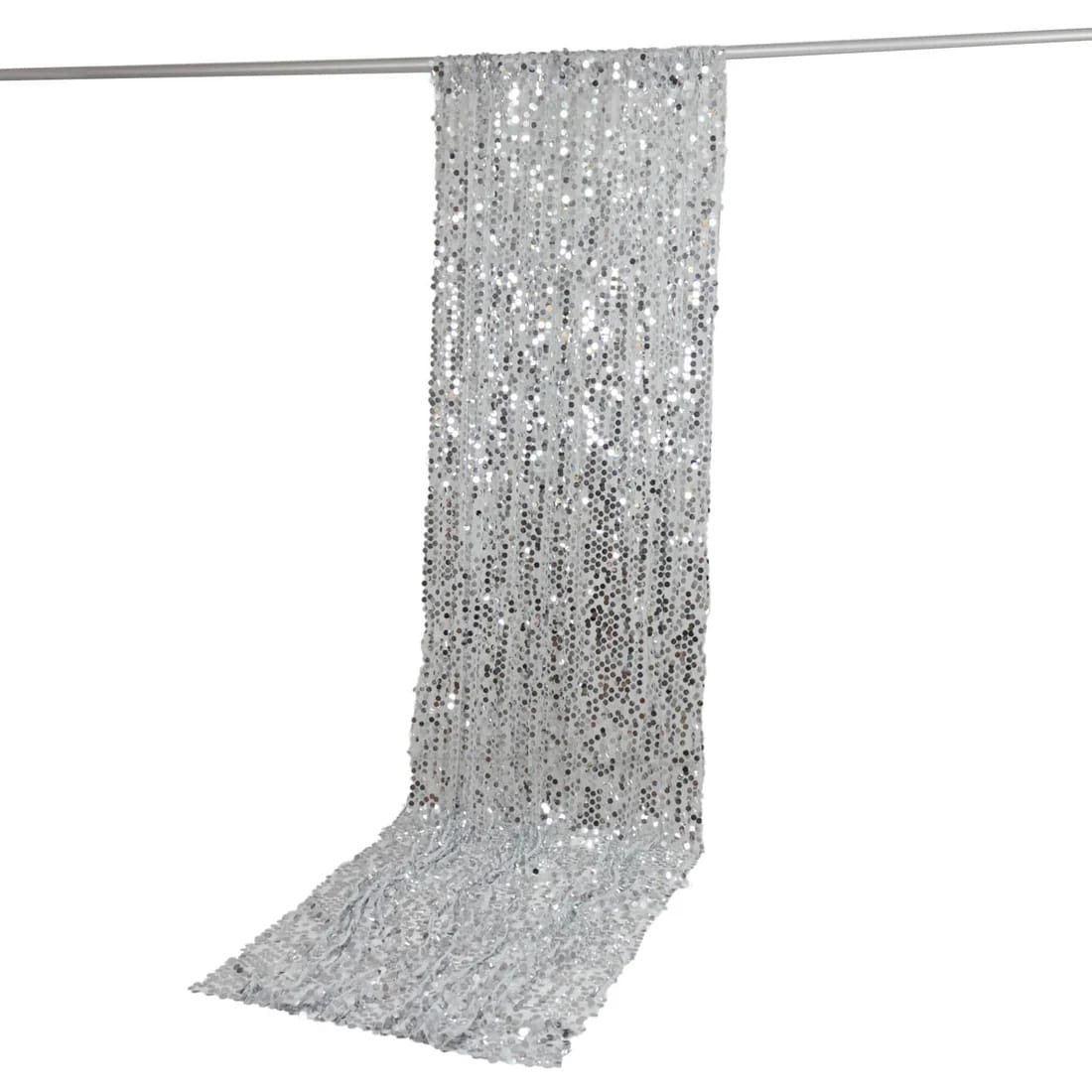 5 ft x 12 ft Big Payette Sequined Backdrop Curtain with Rod Pocket