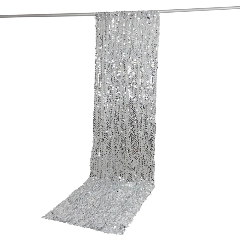 5 ft x 12 ft Big Payette Sequined Backdrop Curtain with Rod Pocket