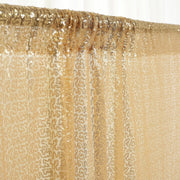 5 ft x 12 ft Sequin Backdrop Curtain Drape Panel with Rod Pocket