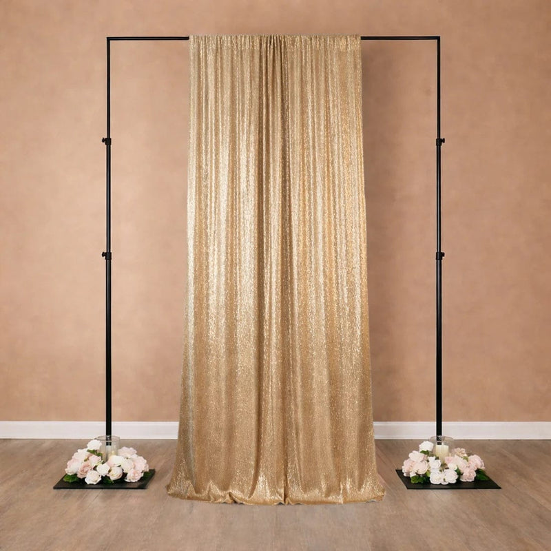 5 ft x 12 ft Sequin Backdrop Curtain Drape Panel with Rod Pocket