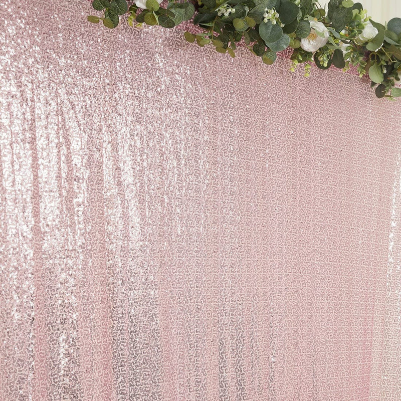 5 ft x 12 ft Sequin Backdrop Curtain Drape Panel with Rod Pocket