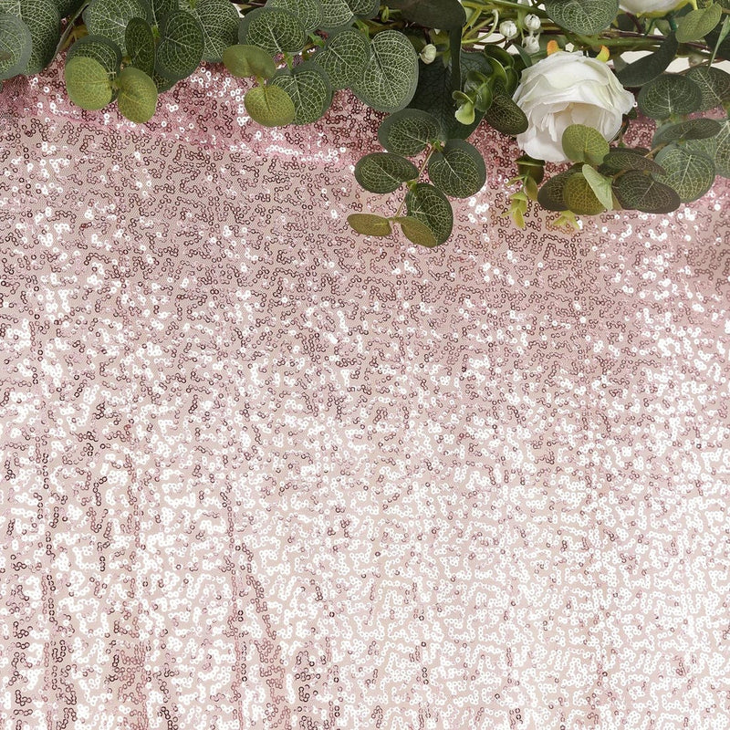 5 ft x 12 ft Sequin Backdrop Curtain Drape Panel with Rod Pocket