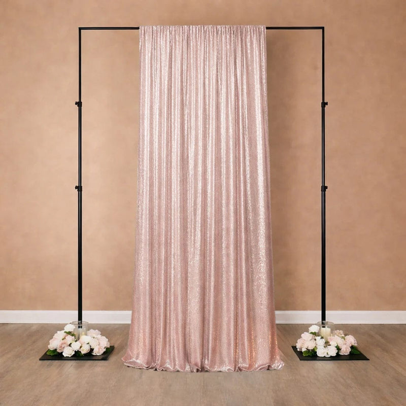 5 ft x 12 ft Sequin Backdrop Curtain Drape Panel with Rod Pocket